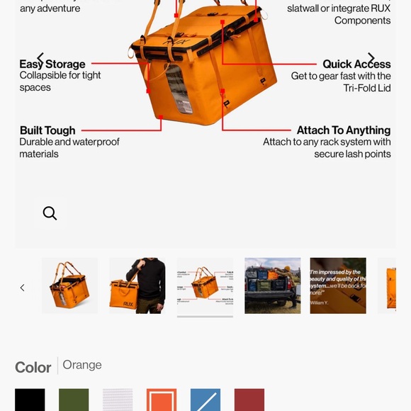 Orange Storage Box - Picture 4 of 4